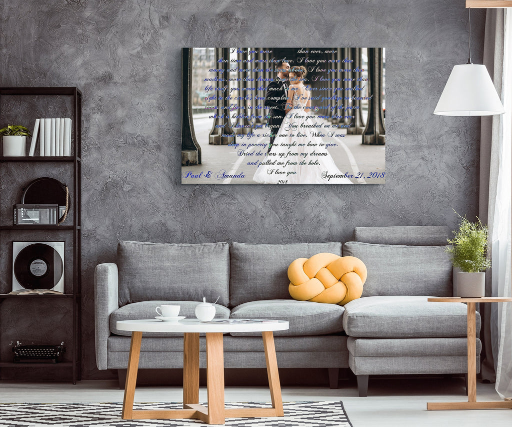 First Dance Lyrics Wedding Song Art Wedding Song Lyrics On Canvas First Dance Art Anniversary Gift Canvas Wedding Present For Couple Love
