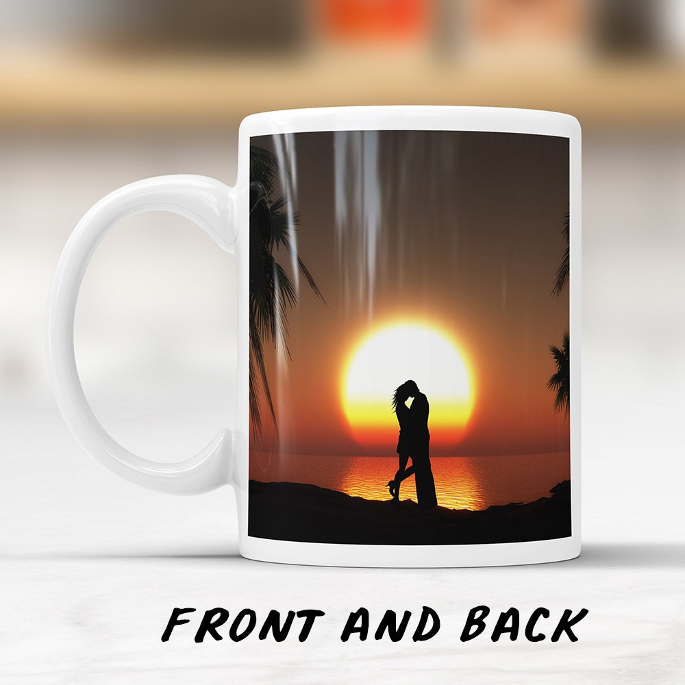 Custom personalized photo mug, customizable picture mug, insert photo coffee mug, photo mug gift, Anniversary Gift Custom Mug, Romantic Gift