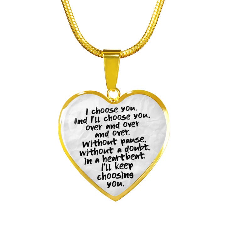 Personalized Love Note Necklace Love Message Pendant Wedding Vows Keepsake Love Gift For Wife Anniversary Necklace From Husband Gift To Her