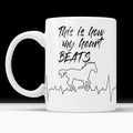 Horse Heartbeat Mug: Gift for Horse Lover
