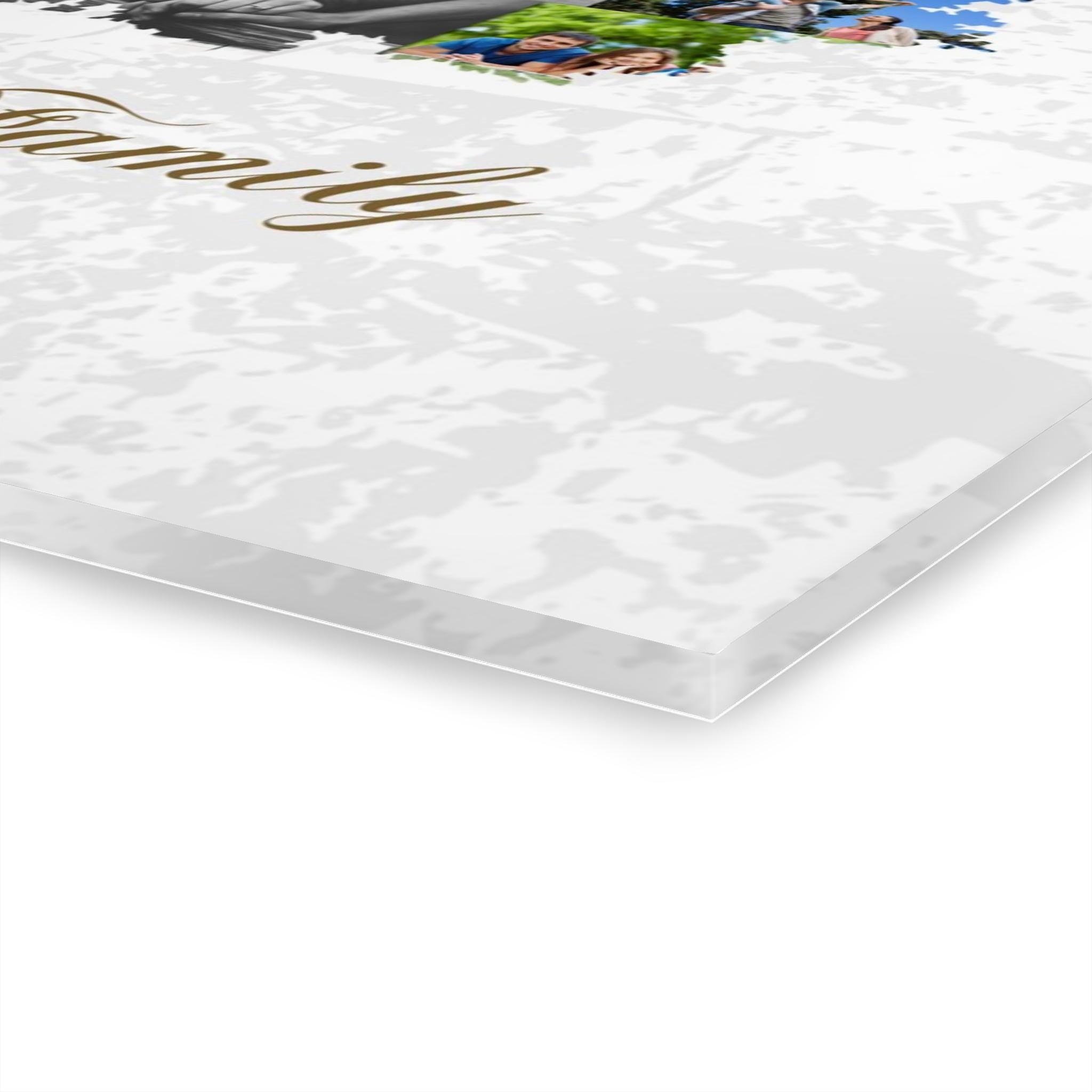 Family Tree Photo Collage: Custom Acrylic Print Wall Art