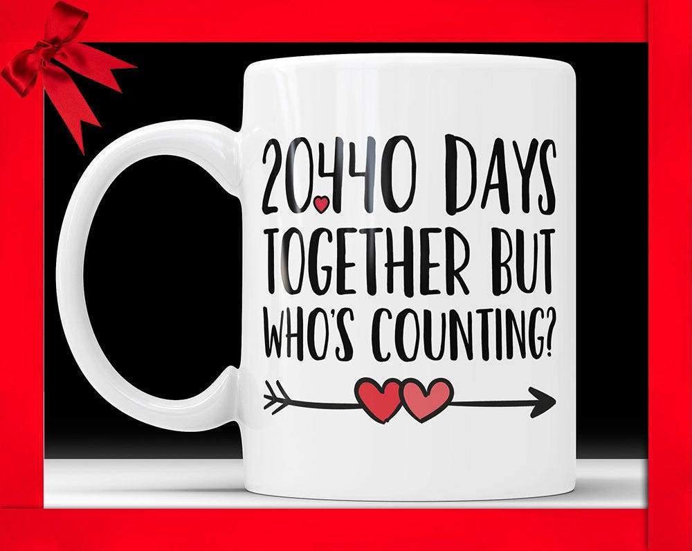 56th Anniversary Coffee Mug: 20,440 Days Together Funny Gift