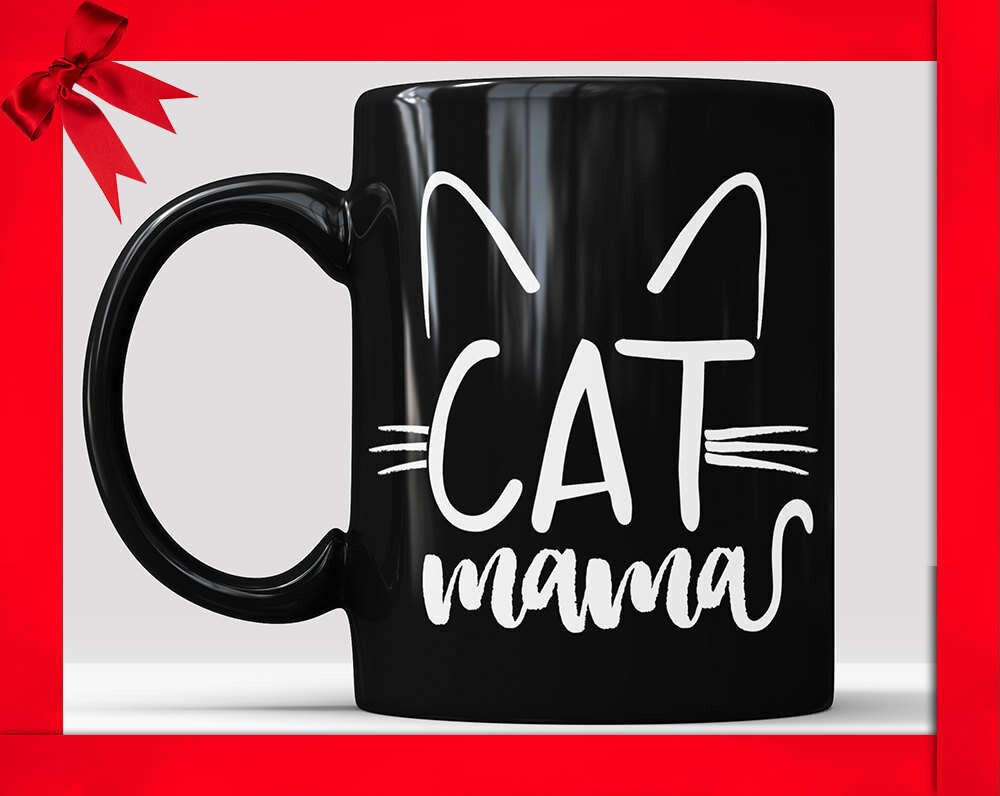 Cat Mama Coffee Mug: Funny Cat Mom Gift