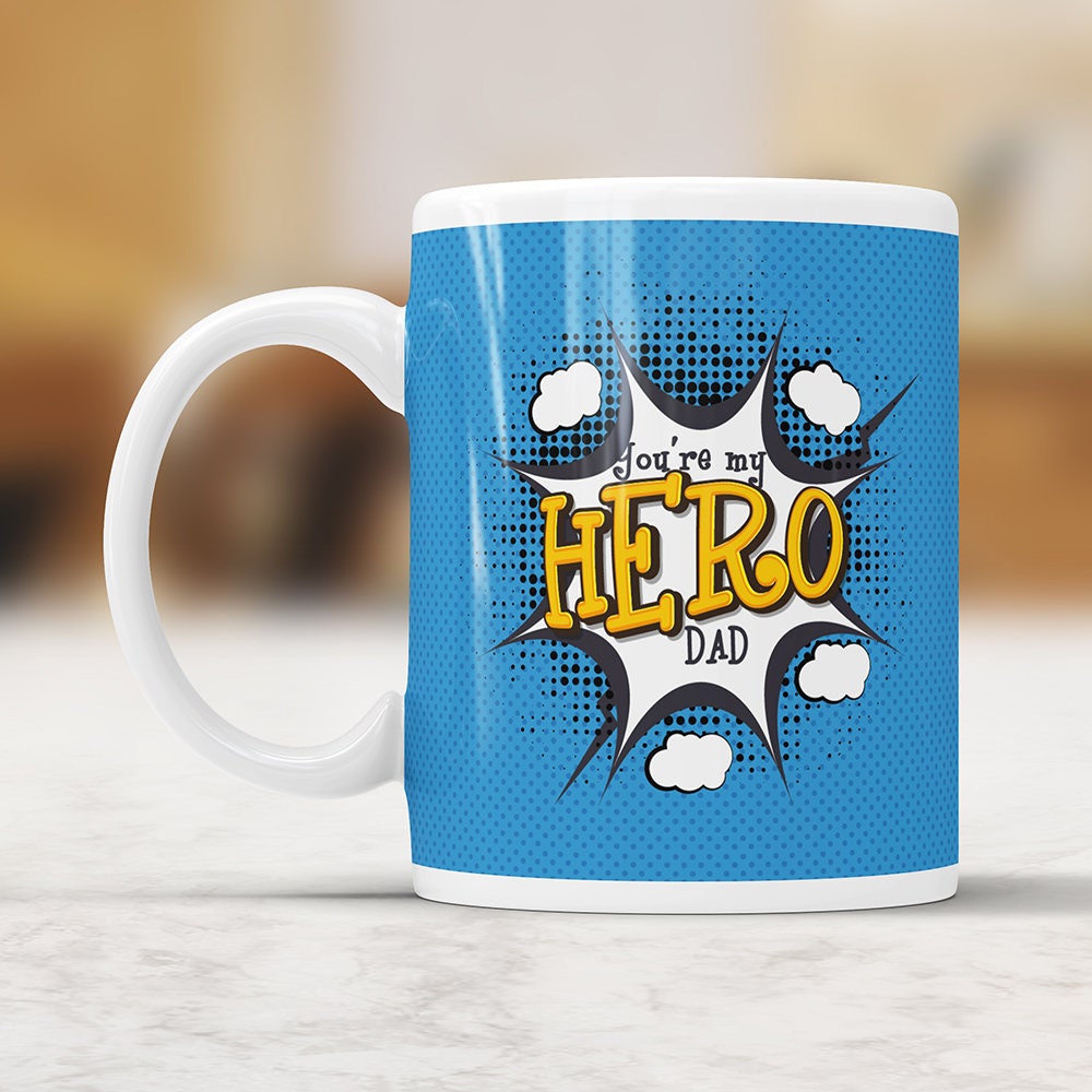 Superhero Dad Mug Super Hero Dad Mug Fathers Day Mug Fathers Day Super Hero Mug Dad Mug Superhero Mug Super Hero Mug Gift For Father Cup