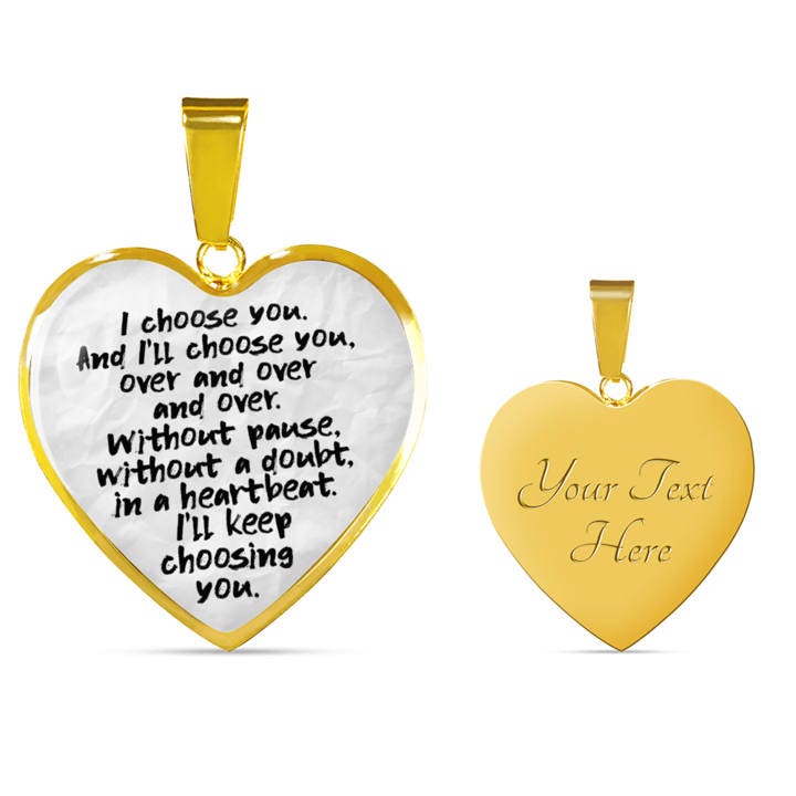 Personalized Love Note Necklace Love Message Pendant Wedding Vows Keepsake Love Gift For Wife Anniversary Necklace From Husband Gift To Her