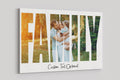 Custom Family Photo Collage Canvas: Personalized Wall Art