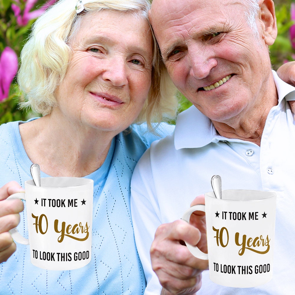 Funny 70th Birthday Coffee Mug: Sarcastic Milestone Gift
