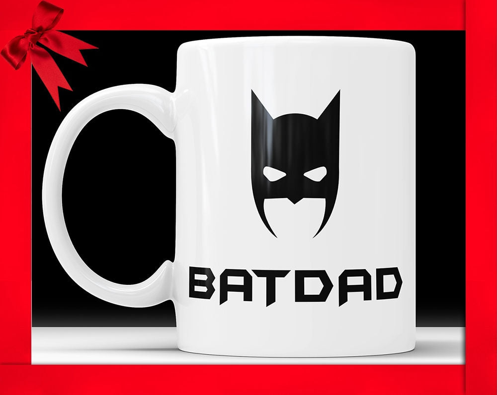 Bat Dad Mug: Funny Superhero Dad Coffee Cup