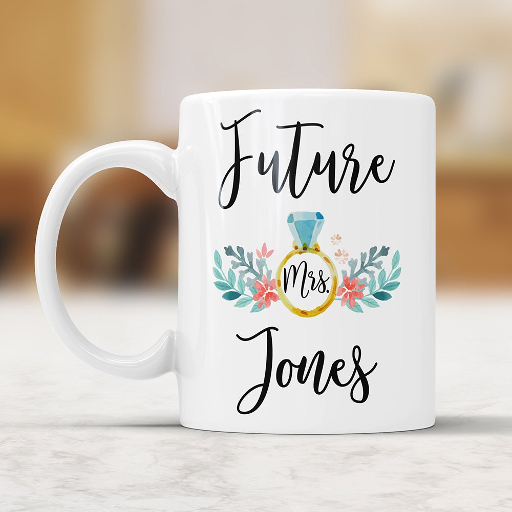 Personalized Future Mrs. Mug: Engagement Gift