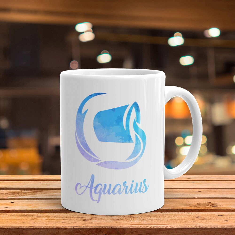 Aquarius Zodiac Mug: Star Lover Gift