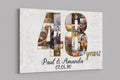 48th Anniversary Gifts Custom Collage Photo Canvas Personalized Wall Art Wedding Anniversary Gift 48 Years Married Gift Wife Husband Present