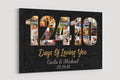 34th Anniversary Photo Collage Canvas: Custom Year Gift