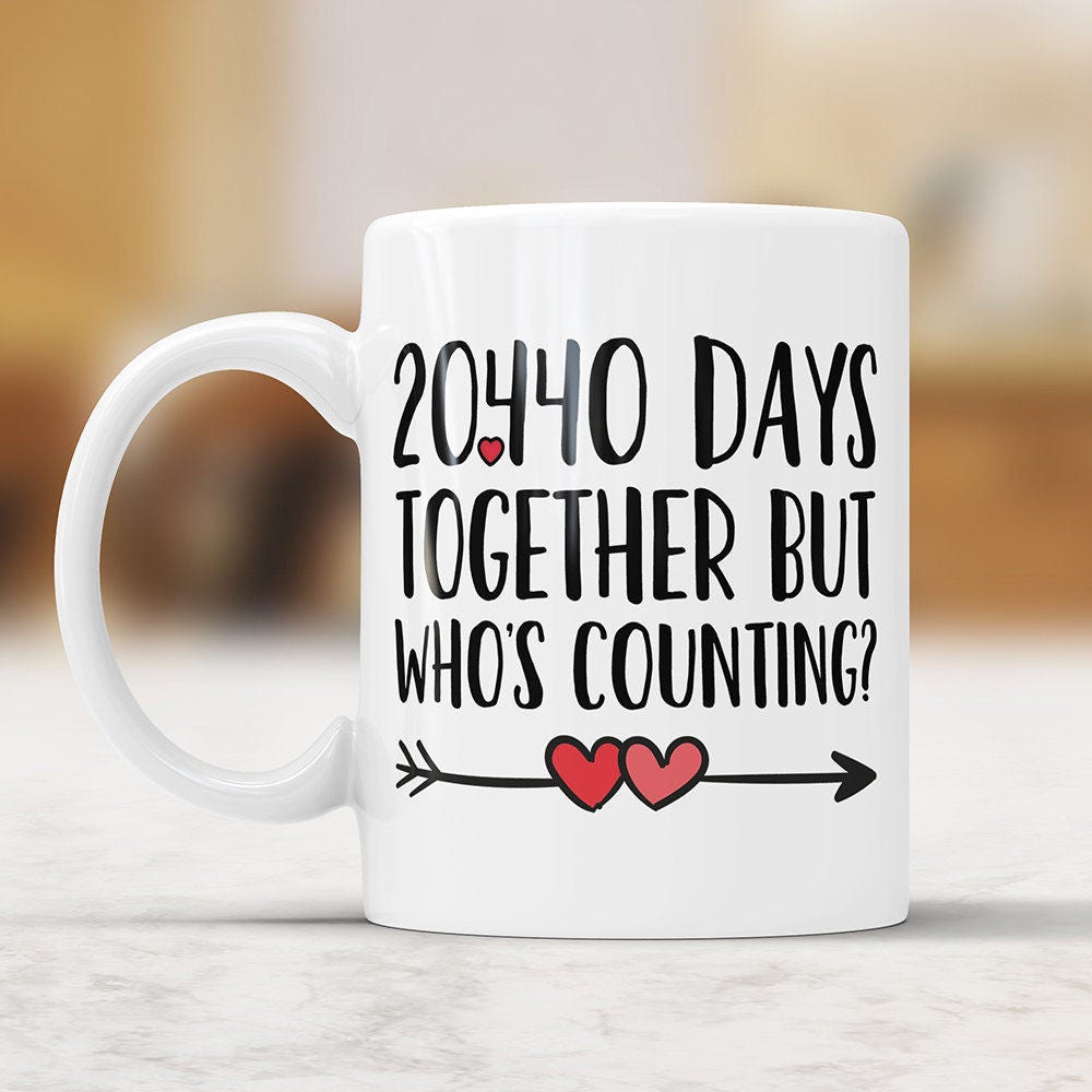56th Anniversary Coffee Mug: 20,440 Days Together Funny Gift